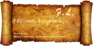Füredi Lizandra névjegykártya